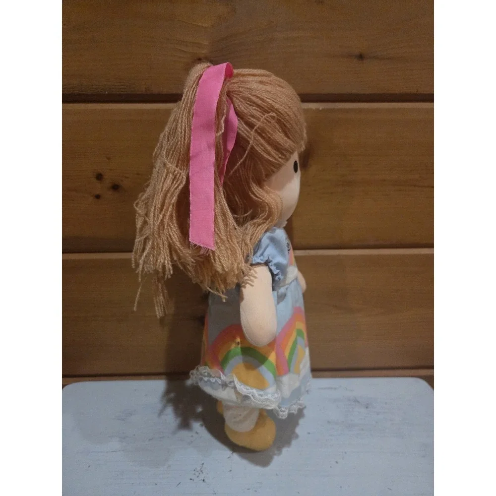 Vintage Joan Walsh Anglund Cloth Doll  Rainbow Joy Knickerbocker 1980s E51